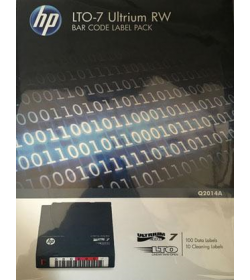 LTO-7 RW Label HP BarCode Pack Q2014A