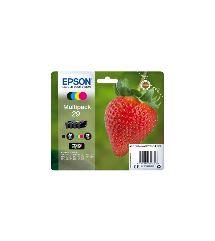 Ink Epson 29 C13T298640 Claria Home Multipack