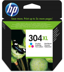 Ink HP No 304XL Tri-Color Ink Crtr 300 pgs N9K07AE