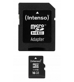 Micro SD Card Intenso 16GB Class 10 Incl.Adaptor