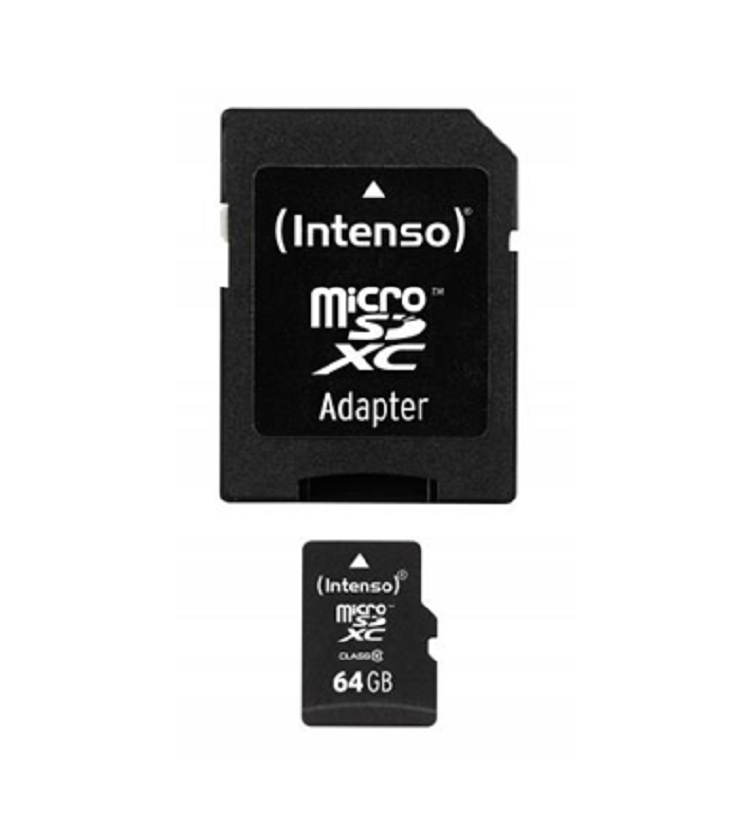 Micro SD Card Intenso 64GB Class 10 Incl.Adaptor
