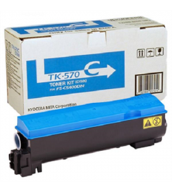 Toner Laser Kyocera Mita TK-570C Cyan - 12K Pgs