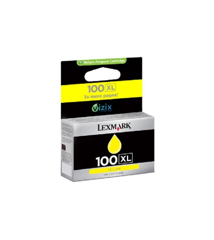 No 100XL Ink Lexmark 14N1071 Yellow - 600Pgs