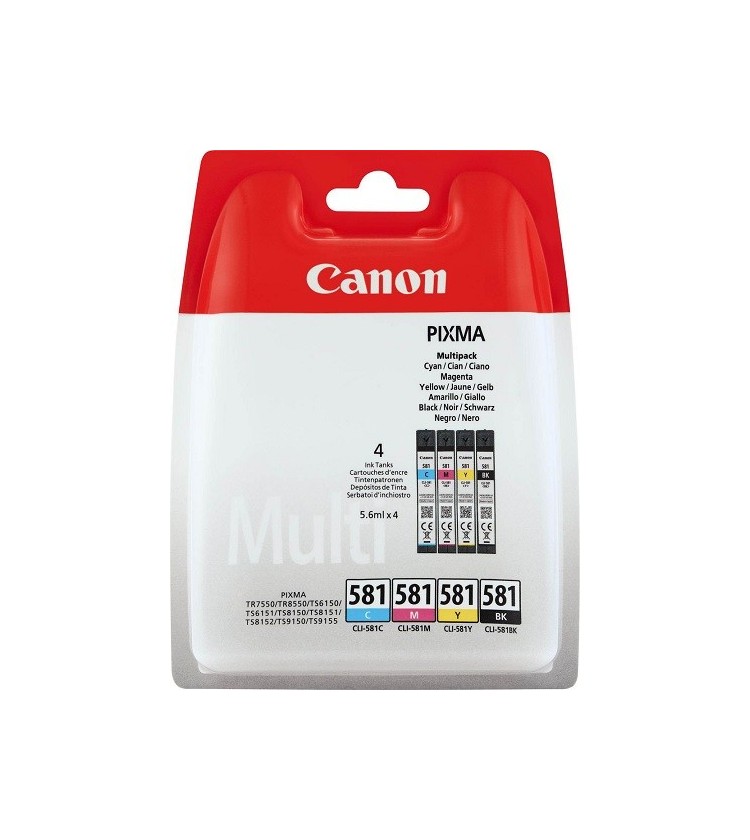Canon CLI-581 BK,C,M,Y Ink Cartridge Multi Pack