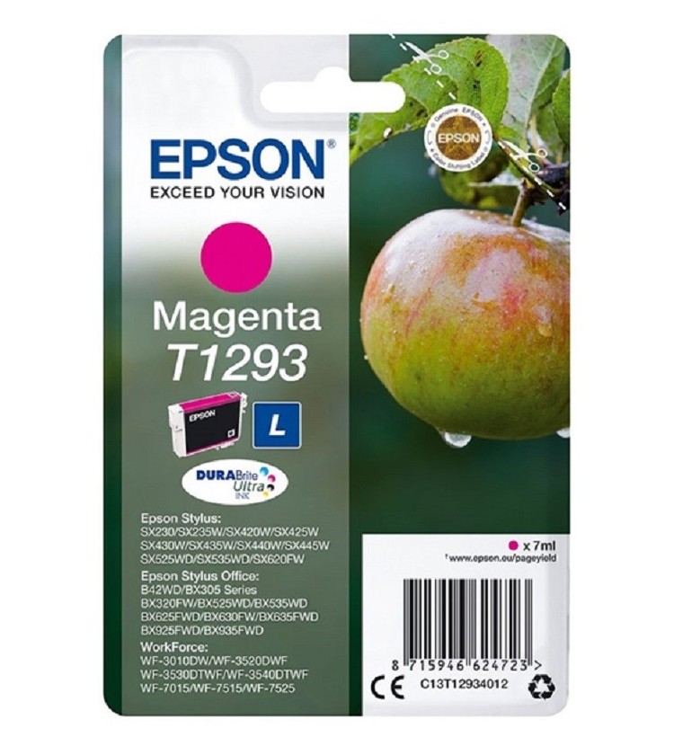Ink Epson T12934010 Magenta with pigment ink new series Apple -Size L