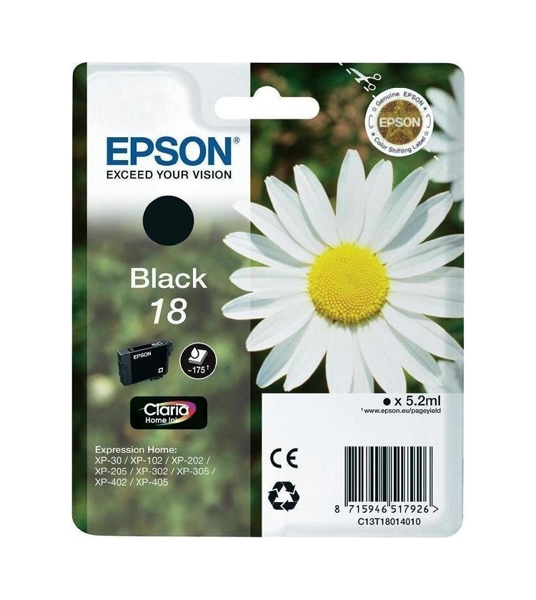 Ink Epson T180140 Black with pigment ink