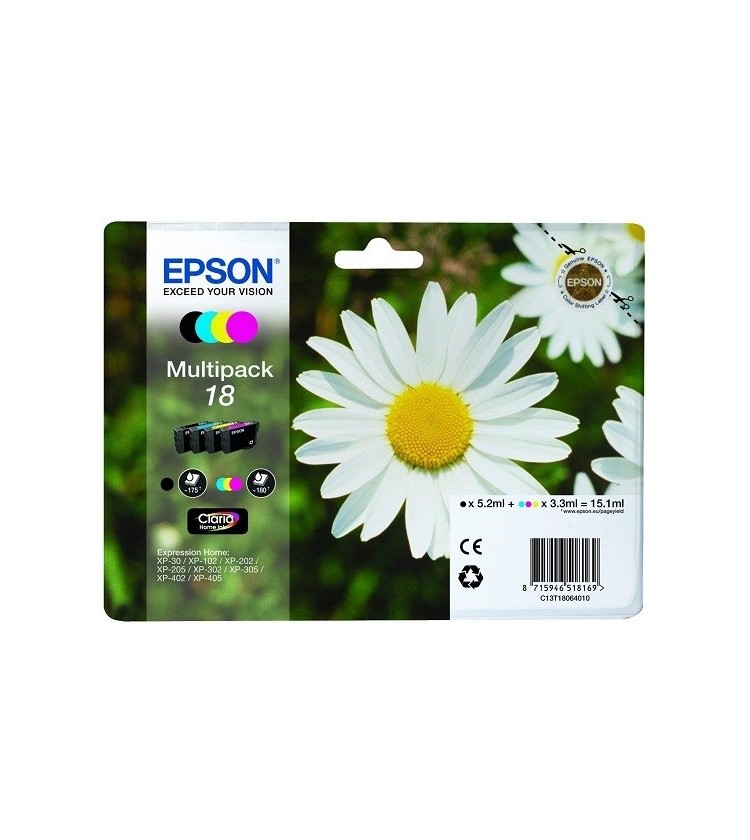 Ink Epson 18 T18064010 MultiPack 4 Ink Daisy series