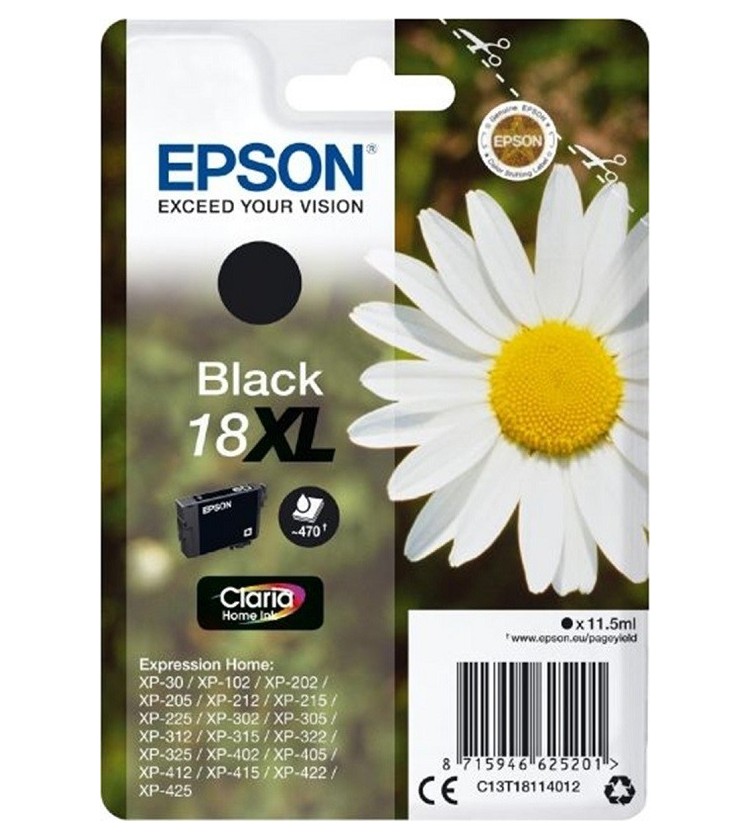 Ink Epson T181140 XL Black with pigment ink
