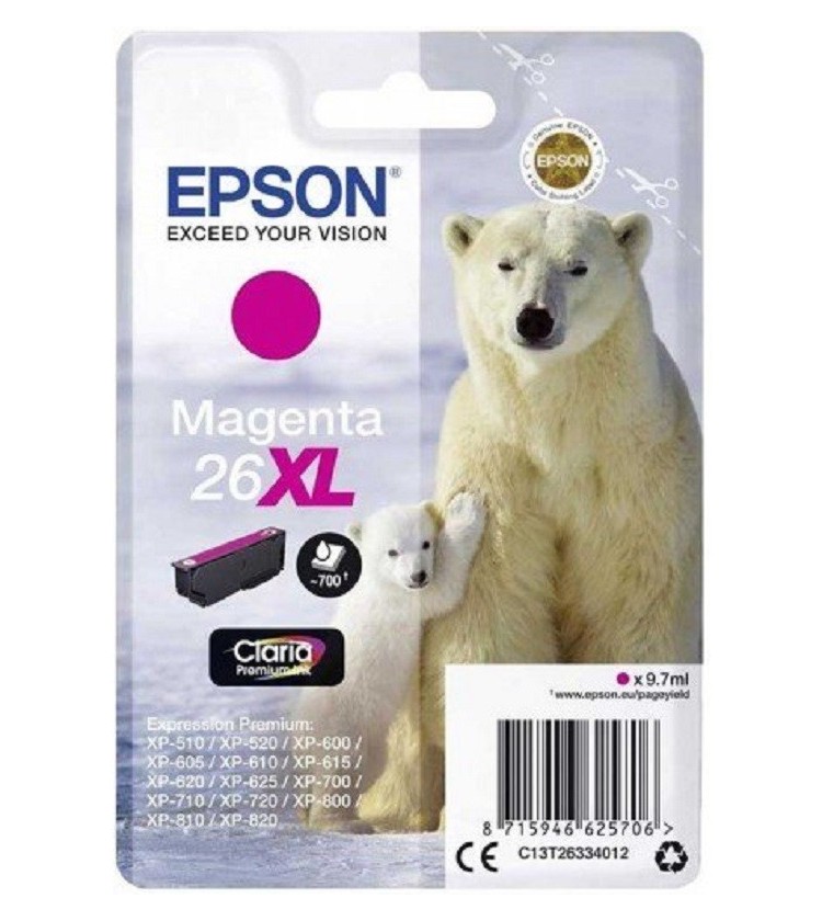 Ink Epson T263340 XL Magenta with pigment ink