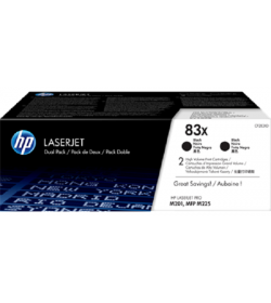 Toner Laser HP 83X LJ M201 Black 2.2K - 2 pack HighYield