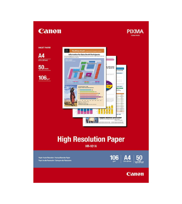 High Resolution Paper Canon HR-101N A4 50Shts 106g