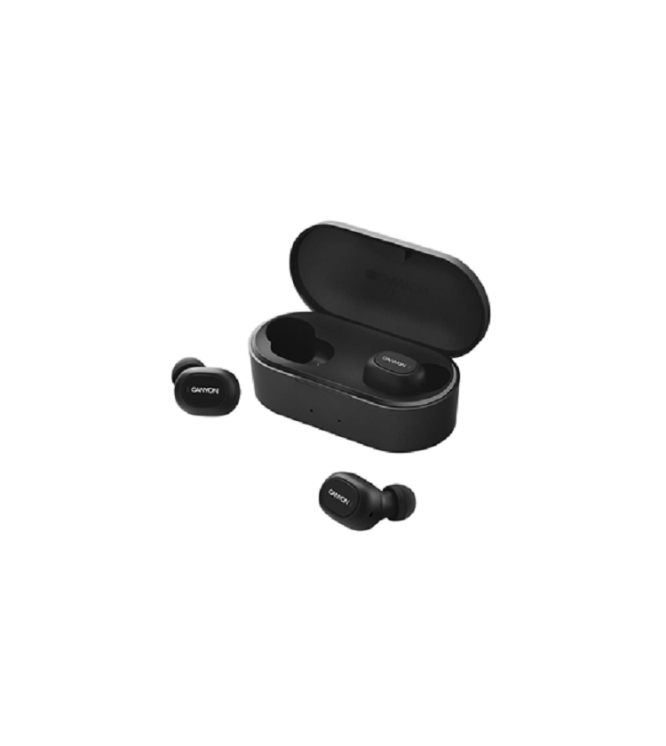 Ασύρματα Bluetooth στερεοφωνικά ακουστικά (hands-free) Canyon Μαύρα  CND-TBTHS2B