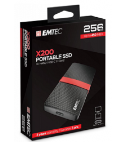Emtec Εξωτερικός Σκληρός Δίσκος SSD 3.1Gen1 X200 256GB Portable