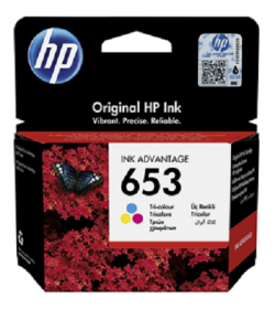 HP 653 Tri-color Original Ink Advantage Cartridge 3YM74AE