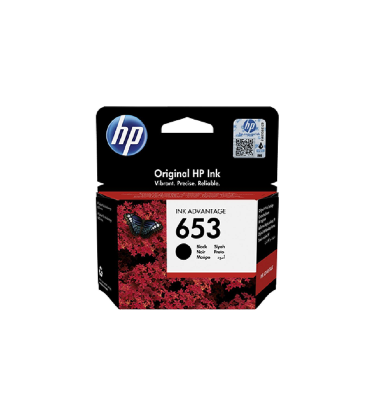 HP 653 Black Original Ink Advantage Cartridge 3YM75AE